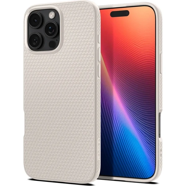 Бежевий чохол Spigen Liquid Air для iPhone 16 Pro Max