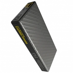 Повербанк из карбона с быстрой зарядкой, 20000 mAh, 20W, PD/QC | Nitecore Carbo Power Bank - Фото 2