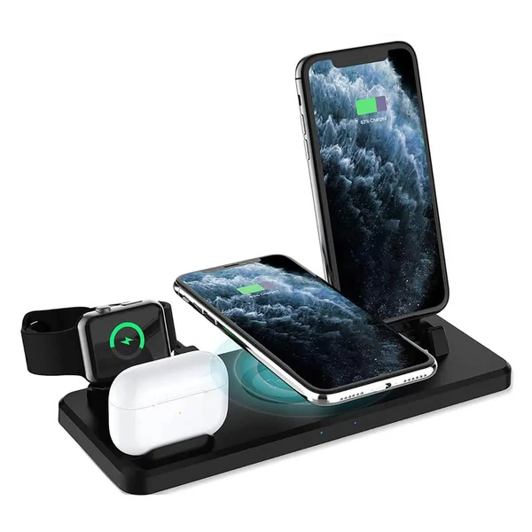 Бездротова док-станція 6-in-1 iLoungeMax 15W для iPhone/AirPods/Apple Watch
