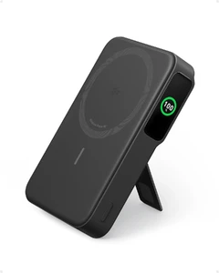 Повербанк MagSafe з підставкою Anker MagGo Qi2 with Stand 10000mAh Black для iPhone 15 | 14 | 13 |12