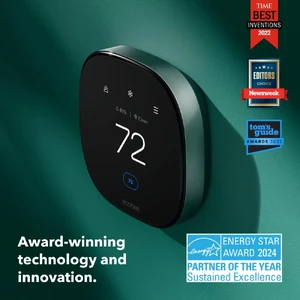 Розумний термостат з сенсором якості повітря ecobee Premium Black - Фото 5
