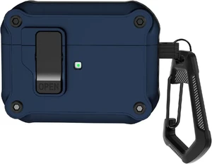 Протиударний чохол з замком iLoungeMax Creative Carbon Fiber Case Blue для AirPods Pro 2
