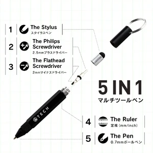 Ручка мультитул 5-в-1 Atech Keychain Pen - Фото 2