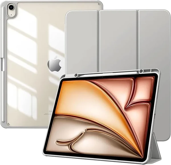 Чехол TiMOVO Slim Stand Protective Cover Light Gray для iPad Air 13" M2 (2024)