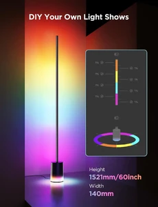 Торшер розумний Govee Floor Lamp 2 with Matter RGBIC Black - Фото 6