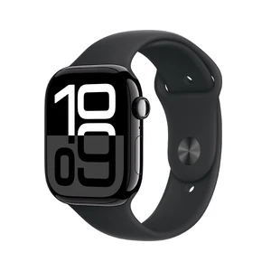 Смарт годинник Apple Watch Series 10 GPS 46mm Jet Black Aluminium Case with Black Sport Band - M/L (MWWQ3)