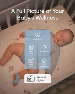 Моніторинг сну та серцебиття для немовлят з AI детекцією плачу eufy Baby Smart Sock - White - Фото 3