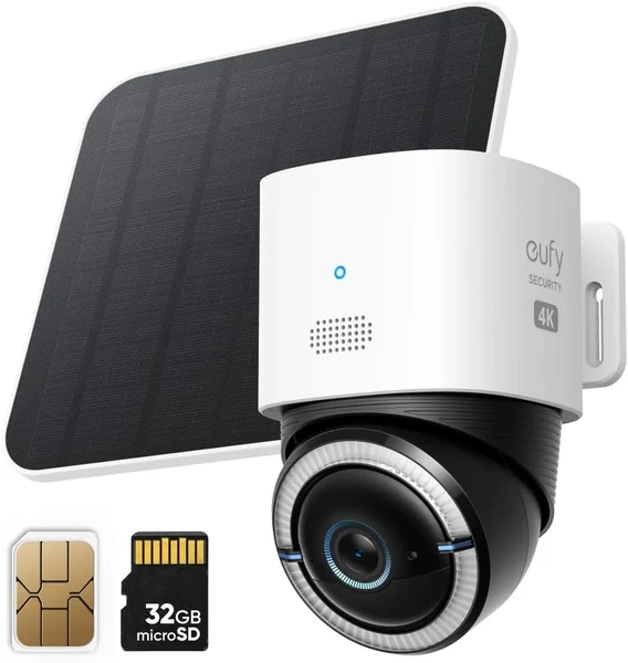 Умная беспроводная камера видеонаблюдения eufy Security Cam S330 с поддержкой 4G LTE Black