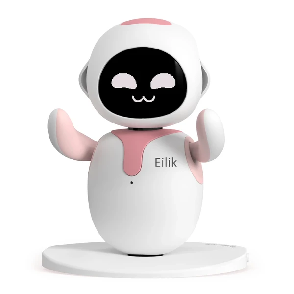 Интерактивная игрушка робот с эмоциями и играми для детей Eilik Pink