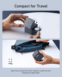 Док-станция Anker 3-in-1 Cube with MagSafe для iPhone Apple Watch | AirPods 15 W - Фото 6