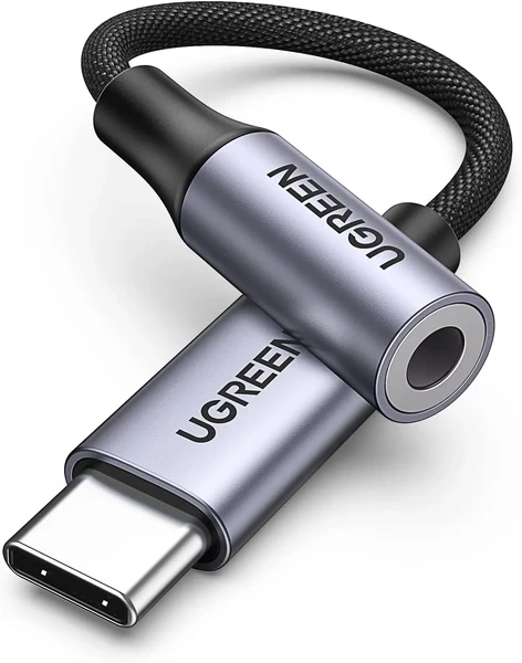 Переходник к наушникам UGREEN Type-C to AUX 3.5mm Jack с усилителем ЦАП для iPhone/Android
