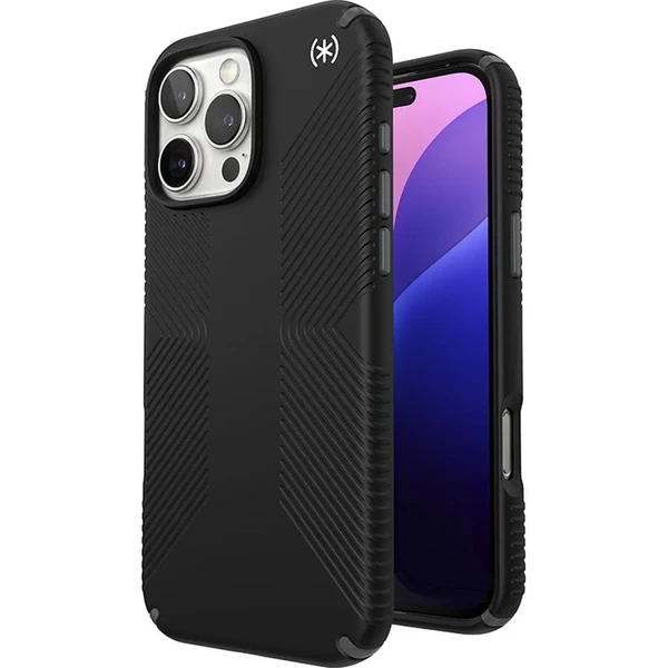 Чорний чохол Speck Presidio2 Grip для iPhone 16 Pro Max
