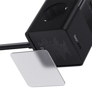 Сетевой удлинитель с быстрой зарядкой Baseus PowerCombo 100W, AC+USB A+USB Type-C+PD - Фото 4
