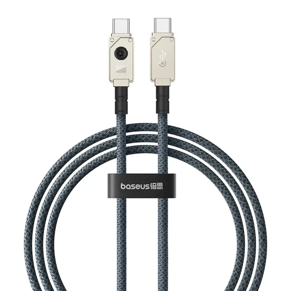 Кевларовий кабель Type-C to Type-C Baseus Aramid Unbreakable Series White 100W (2m)