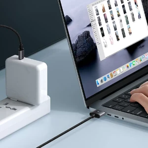 Зарядний кабель Mcdodo Flash Magnetic Cable USB-C to Magsafe 3 with LED 140W (2m) - Фото 8