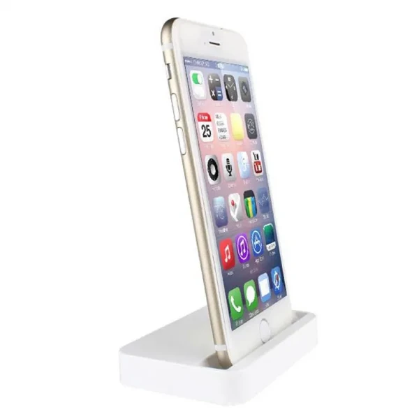 Біла док-станція iLoungeMax для Apple iPhone 5 | 5S | SE | 5C | 6 | 6s | 6 Plus | 7 | 7 Plus | 8 | 8 Plus