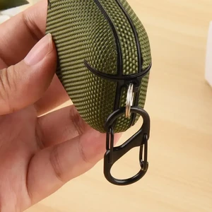 Чехол с карабином iLoungeMax Nylon Case Green для AirPods Pro 3 - Фото 4
