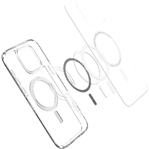 Прозрачный белый чехол Spigen Crystal Hybrid Mag для iPhone 16 Pro Max - Фото 7