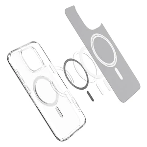 Полупрозрачный белый чехол Spigen Ultra Hybrid Mag для iPhone 16 Pro - Фото 4