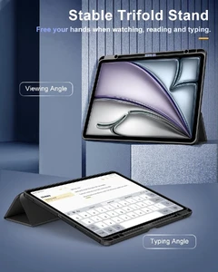 Чехол TiMOVO Slim Stand Protective Cover Clear Back для iPad Air 13" M2 (2024) - Фото 5