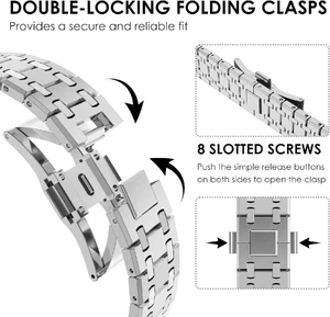Стальной ремешок CHANCHY Silver для Apple Watch Ultra | Ultra 2 49mm | 45mm | 44mm | 42mm - Фото 5