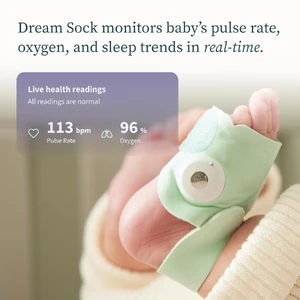 Розумна шкарпетка для немовлят Owlet Dream Sock Blue - Фото 2