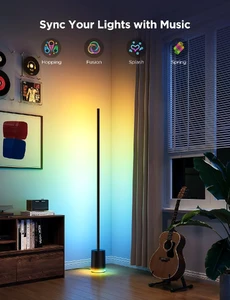 Торшер розумний Govee Floor Lamp 2 with Matter RGBIC Black - Фото 8
