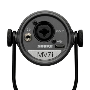 Микрофон для подкастов Shure MV7i со встроенным аудиоинтерфейсом - Фото 5