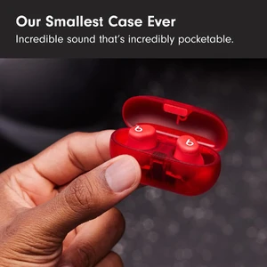 Беспроводные наушники Beats Solo Buds Transparent Red - Фото 3