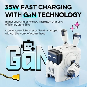Швидка GaN зарядка GravaStar DELTA35 2xUSB-C 35W для iPhone | iPad | MacBook | Apple Watch - Фото 2