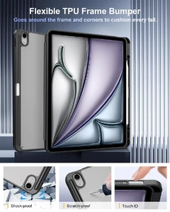 Чехол TiMOVO Slim Stand Protective Cover Clear Back для iPad Air 13" M2 (2024) - Фото 4