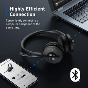 Bluetooth-гарнитура Anker PowerConf H700 с микрофоном и активным шумоподавлением - Фото 4