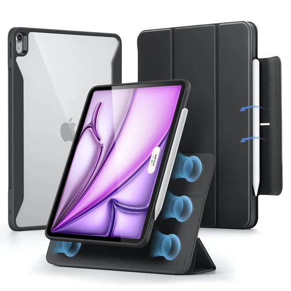 Магнітний чохол-книжка ESR Rebound Hybrid Case 360 ​​Black для iPad Air 13" M2 (2024) у Дніпрі