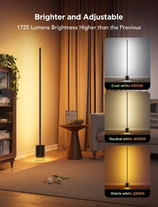 Торшер розумний Govee Floor Lamp 2 with Matter RGBIC Black - Фото 5