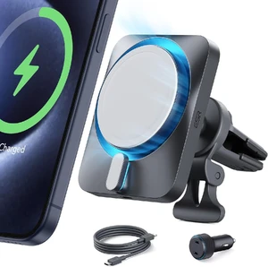 Магнитный автодержатель MagSafe с беспроводной зарядкой ESR Car Charger CryoBoost 15W для iPhone с охлаждением
