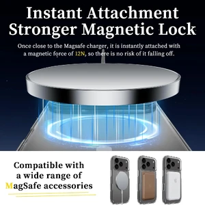 Прозрачный чехол GearFusion Shockproof MagSafe Crystal Clear для iPhone 17 - Фото 3
