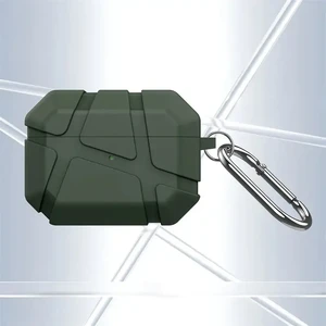 Чохол з карабіном iLoungeMax Ultra Hybrid Case Military Green для AirPods Pro 3