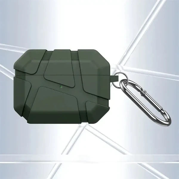 Чохол з карабіном iLoungeMax Ultra Hybrid Case Military Green для AirPods Pro 3 у Миколаєві
