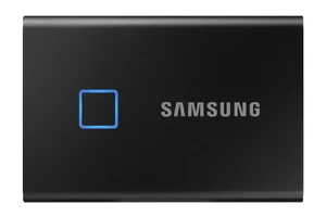 Внешний портативный SSD диск Samsung T7 Touch 1TB Black MU-PC1T0S/WW - Фото 1