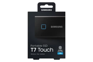 Внешний портативный SSD диск Samsung T7 Touch 1TB Black - Фото 7