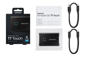Внешний портативный SSD диск Samsung T7 Touch 1TB Black - Фото 8