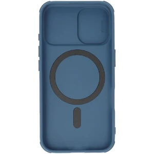 Синий чехол с защитой камеры Nillkin CamShield Pro MagSafe для iPhone 16