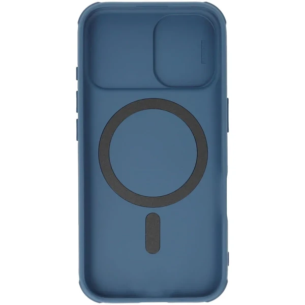 Синій чохол із захистом камери Nillkin CamShield Pro MagSafe для iPhone 16