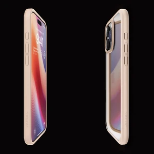 Прозрачный розовый чехол Spigen Ultra Hybrid для iPhone 16 Pro Max - Фото 2