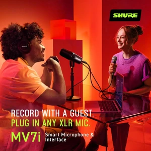 Микрофон для подкастов Shure MV7i со встроенным аудиоинтерфейсом - Фото 8