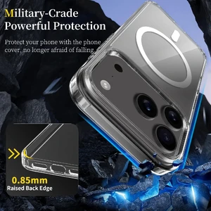 Прозрачный чехол GearFusion Shockproof MagSafe Crystal Clear для iPhone 17 - Фото 6