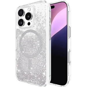 Серебряный блестящий чехол Case-Mate Waterfall MagSafe для iPhone 16 Pro