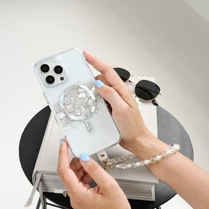 Прозрачный чехол с перламутром Case-Mate Karat MagSafe для iPhone 16 Pro Max - Фото 15
