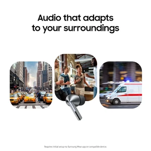 Бездротові навушники SAMSUNG Galaxy Buds Pro 3 Silver - Фото 5
