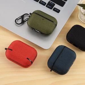 Чохол з карабіном iLoungeMax Nylon Case Black для AirPods Pro 3 - Фото 4